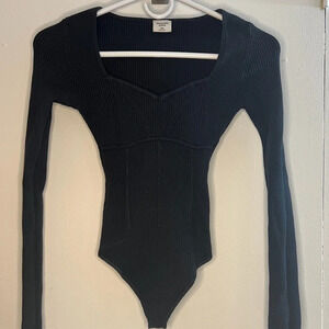 Abercrombie Longsleeve Corset  Bodysuit